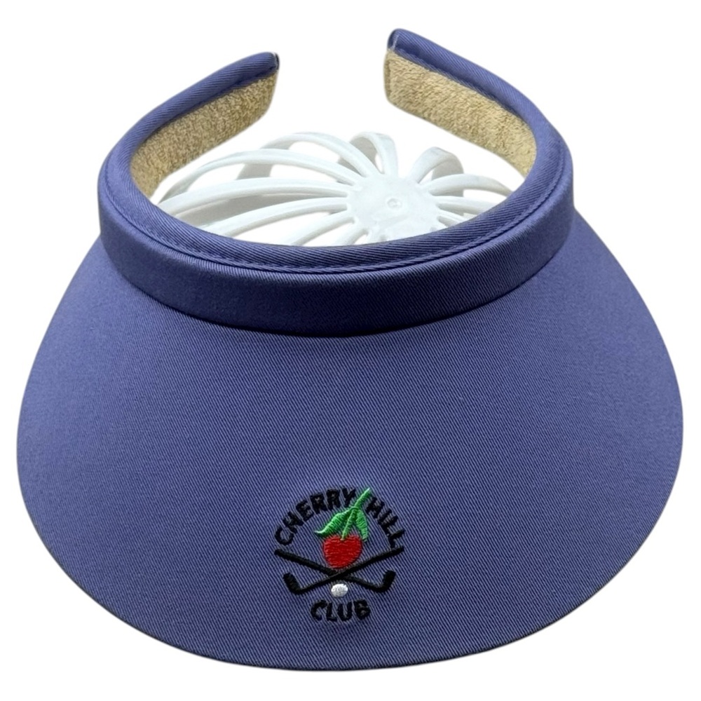 Imperial Cherry Hill Club Golf Visor Blue Adjustable‎ USA Made Cotton Twill
